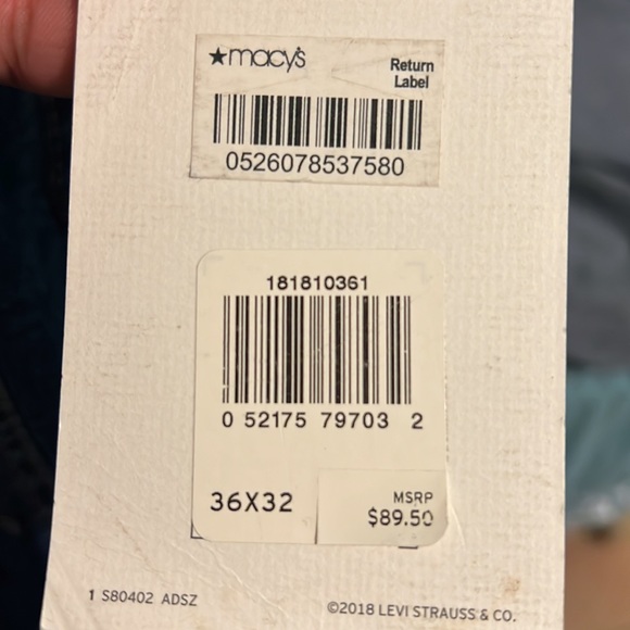 levis 541 athletic fit taper mens jeans - Picture 5 of 6